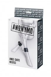 Поножи Anonymo #0153, PU кожа, черные, 26,5 см