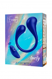 Многофункциональный вибратор L`Eroina APP INEFY  с пультом и APP, силикон, синий, 26,5 см