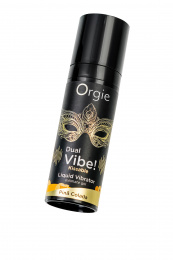 Съедобный гель с эффектом вибрации Orgie DUAL VIBE! - KISSABLE, со вкусом пина колада, 15 мл