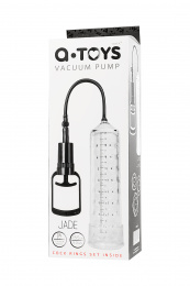 Механическая помпа для пениса A-Toys by TOYFA Jade, TPE, прозрачный, 23,5 см