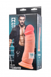 Реалистичный фаллоимитатор RealStick Elite Tobias, TPR, телесный, 18 см